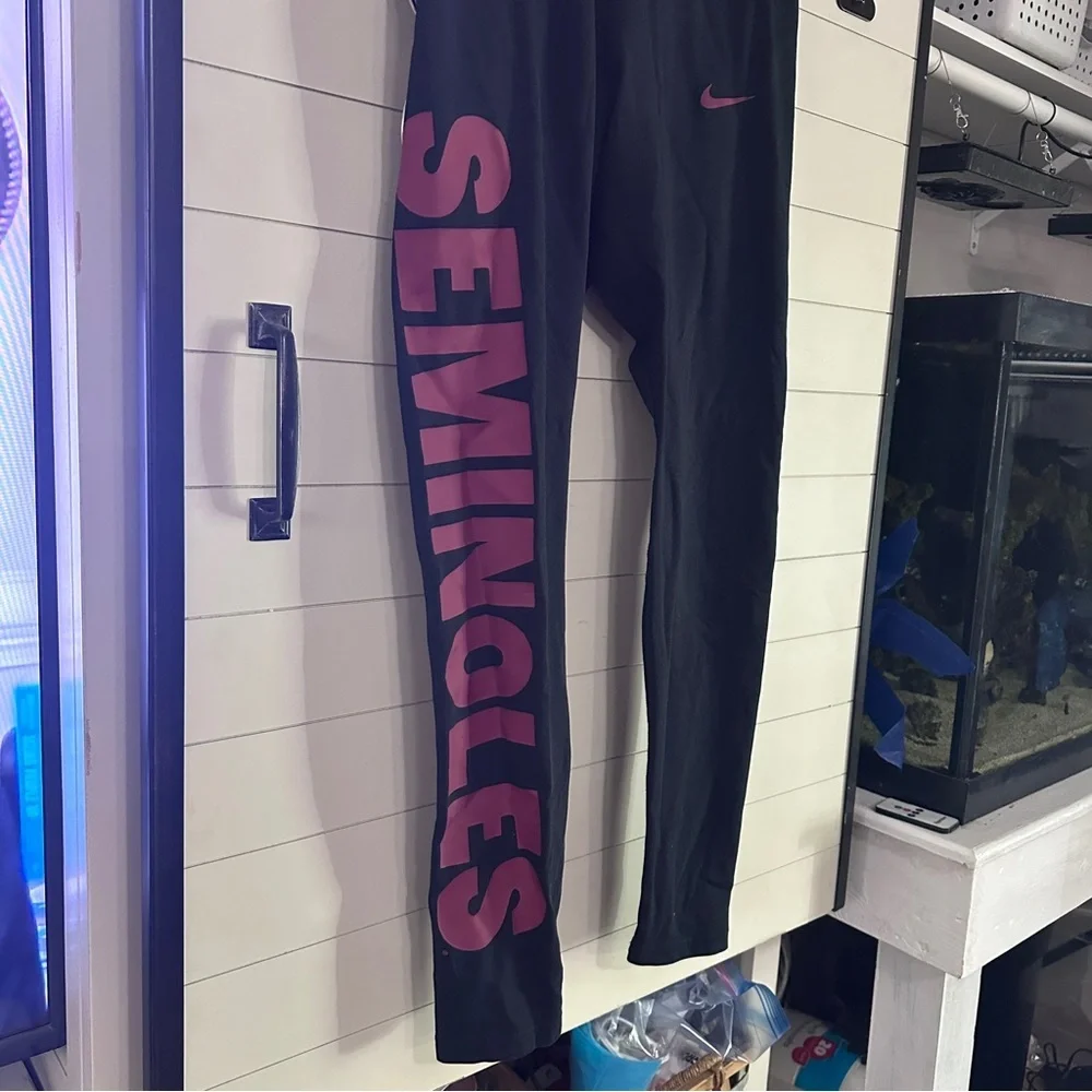 Nike Women FSU seminoles Black‎ Leggings - Picture 4 of 9